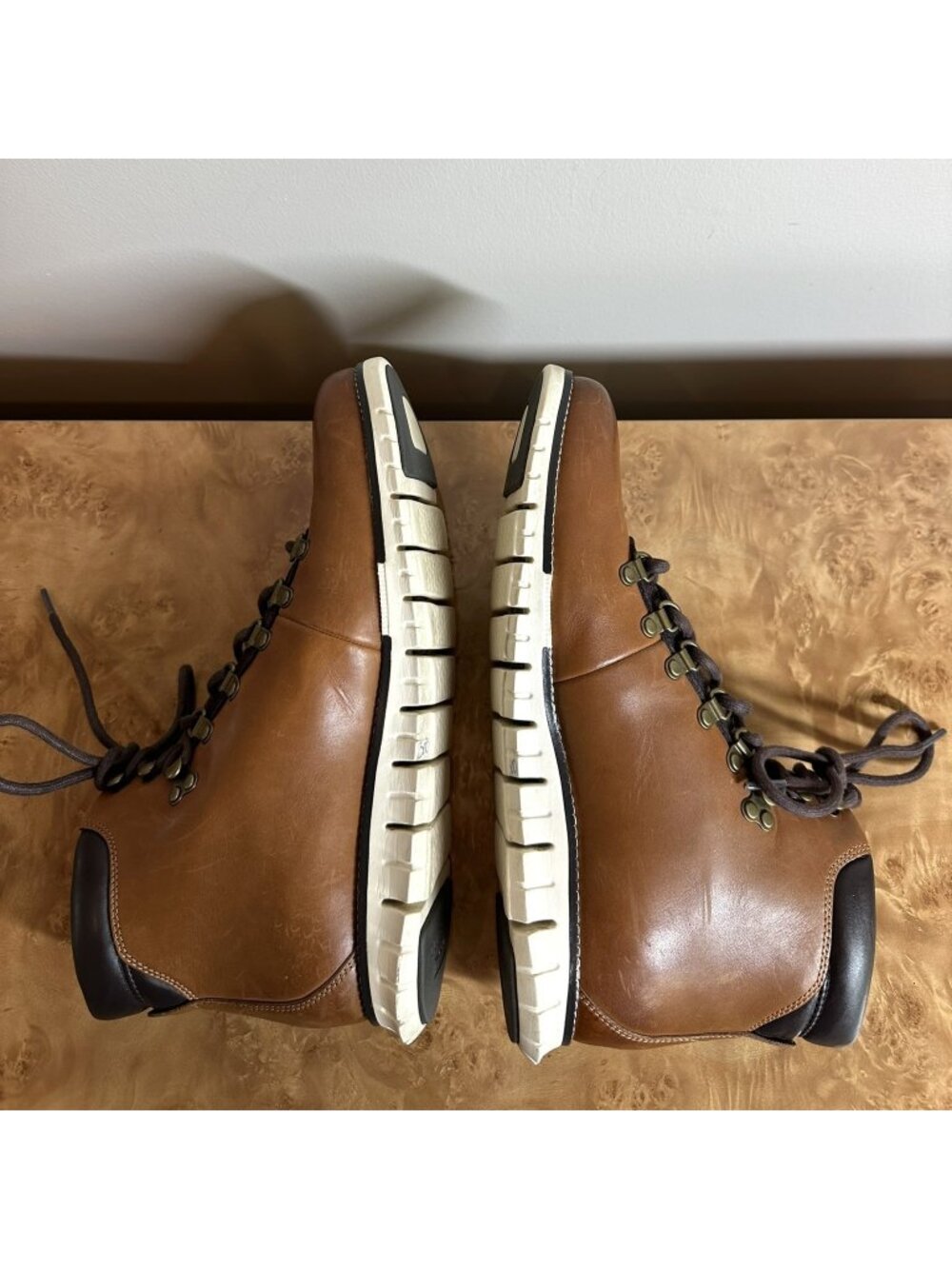 Cole Haan 5.ZERØGRAND Street Hiker Boots Men's 10.5 M Brown Leather - Picture 6 of 9